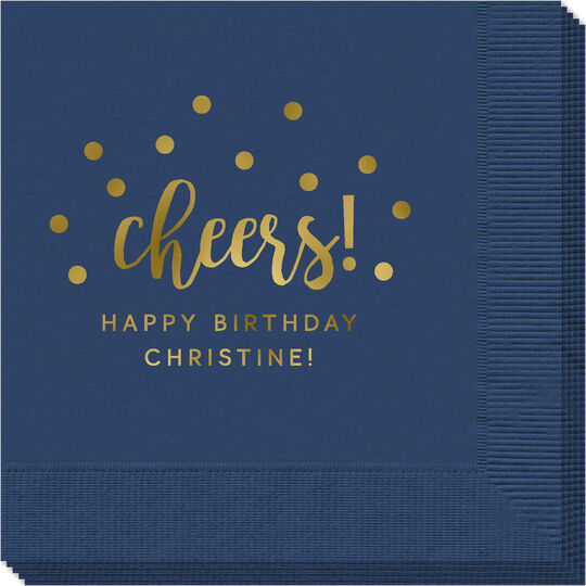 Confetti Dots Cheers Napkins